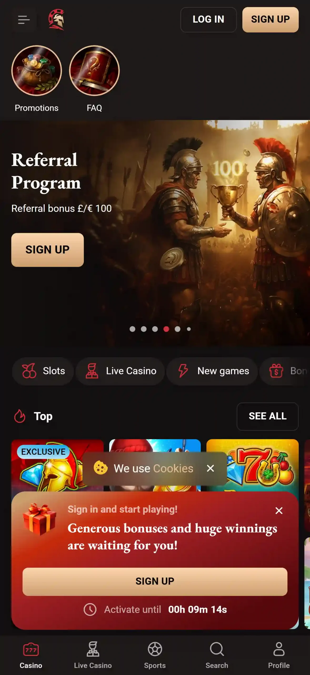 Officiële LegionBet mobiele downloadsectie met iOS- en Android-opties